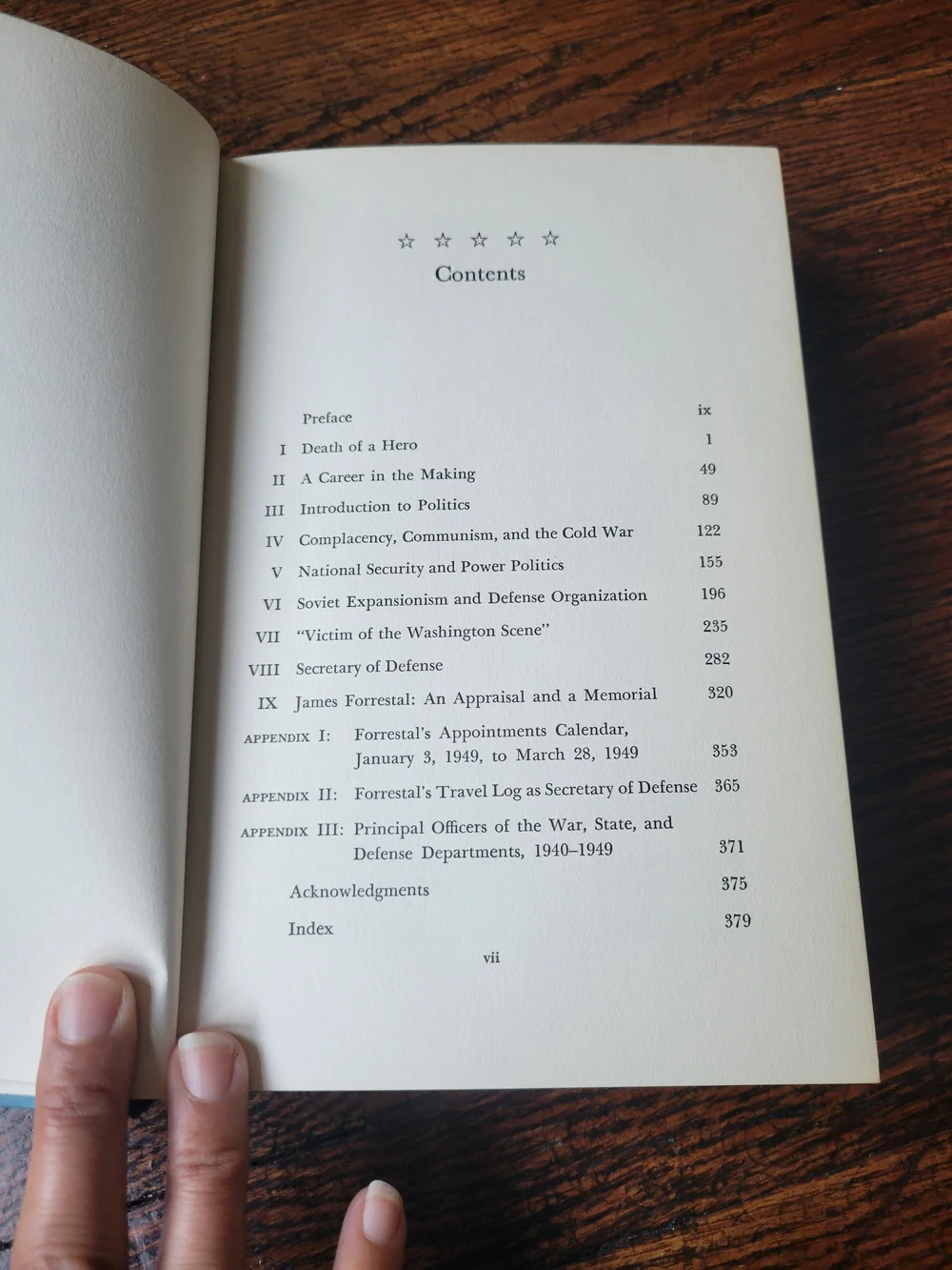 James Forrestal: A Study of Personality, Politics, & Policy Book 1963 Hard Cover